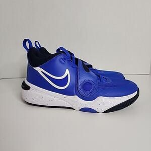Nike Team Hustle D11 Kid GS Sz 5 Youth Shoe Sizes Black/Blue DV8996-400